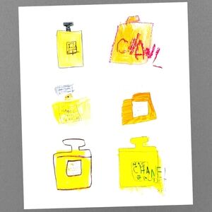 Chanel No 5 Parfum Print Abstract Wall Art Chanel No.5 Bottles